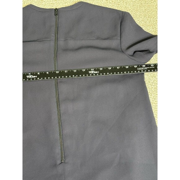 THEORY Eliora Shift Dress Short Sleeve with Pockets Navy size 12 - Picture 8 of 9